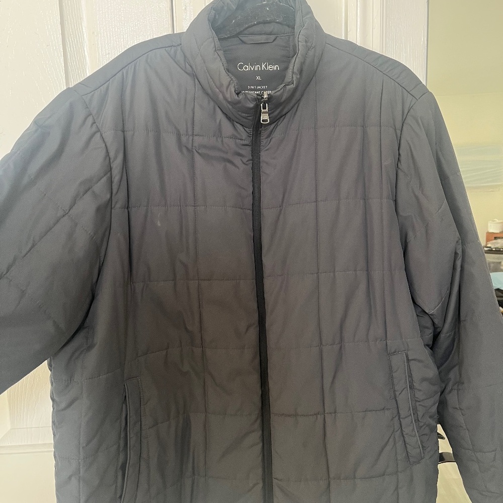 Calvin Klein Men's 3-in-1 Systems Jacket Size XL Black. No Hoods